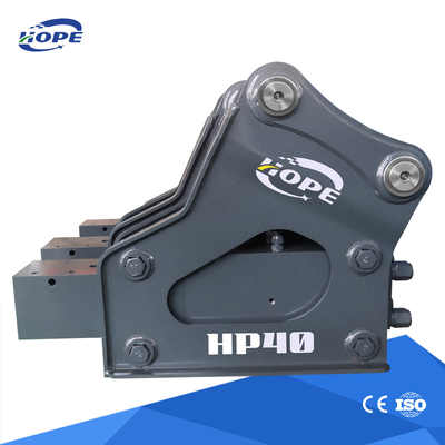 Excavator Hydraulic Breaker สําหรับ 4-6 T Yantai Hoppe Rock Breaker เครื่องบดหิน